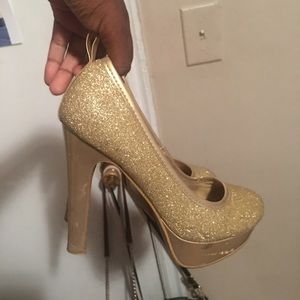 Glittery heels